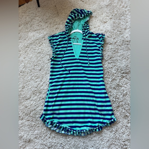 Betsy Johnson Cover-Up Striped Vintage Soft Cozy Size Medium - Picture 2 of 9